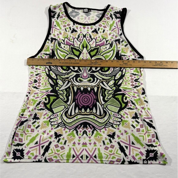 Into The AM Tribal Beast Graphic Premium AOP Tank Top Sleeveless Rave EDC Sz 2XL - Picture 6 of 10